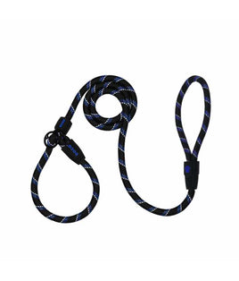 DOCO Reflective Rope - Slip On Collar Leash 5ft L Ø13mm X 150cm+30cm - Blue