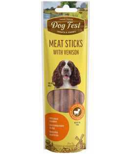 Dog Fest Meat Sticks With Vension For Adult Dogs