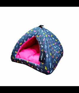 Empets Igloo House With Cushion Modern - Printed Pink