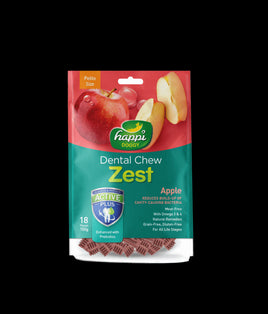 Happi Doggy Dental Chew Zest-Apple-2.5" (18 Pieces)-150g
