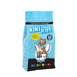 Kiki Kat White Bentonite Clumping Cat litter - Activated Carbon - 5L(4.35 KG)