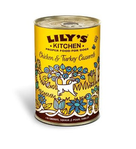 Lily's Kitchen Chicken & Turkey Casserole Wet Dog Food (400g)