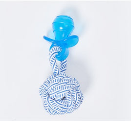 Blue and white series cotton rope+tpr cotton rope ball