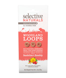 Selective Naturals Woodland Loops for Guinea Pigs - 80G