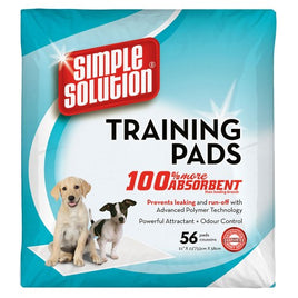 Simple Solutions Training Pads (Premium) - 55 X 56 cms - 56 Pads