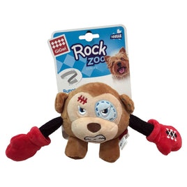 Rock Zoo King Boxer Monkey with Squeaker & Crinkle Small