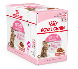 Royal Canin Wet Food - Kitten Sterilised Gravy (85G Pouches)