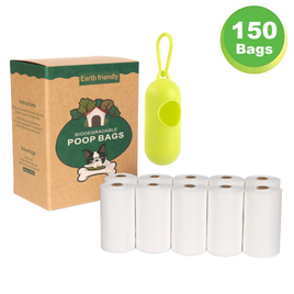 Habibi Pets Biodegradable Pet Poop Bags Kraft Box With Dispenser - 10 Rolls