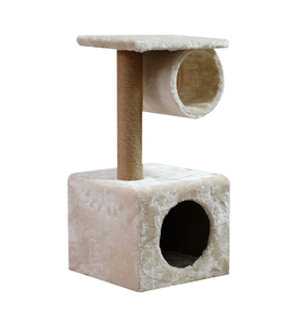 6. Habibi Pets Grey & Beige Cat Tree Medium