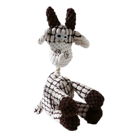Interactive Rope Squeaky Dog Toy for Medium Breeds (White)