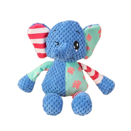 Colourful Corduroy Elephant - 30cm