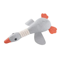 Plush Duck With Squeaker -33cm - Grey