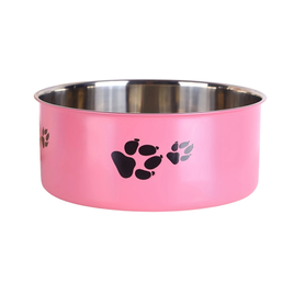 Habibi Pets Stainless Steel Dog Bowls - Rose- 16cm