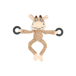 Plush Dog Toy for Aggressive Chewers (25cm) - Cow
