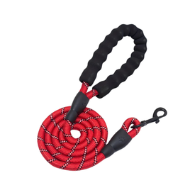 Reflective Dog Leash With Comfortable Padded Handle (Red) - 200cm