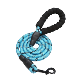 Reflective Dog Leash With Comfortable Padded Handle (Sky Blue) - 200cm