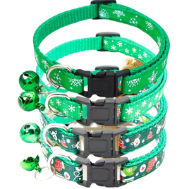 Christmas Cat Collar -  Green