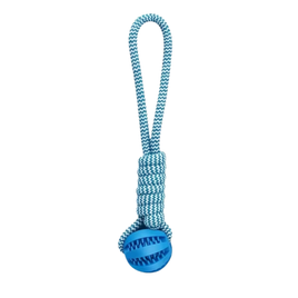 Heavy Duty Tug Toy Rubber Ball (38cm) - Blue