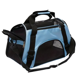 Habibi Pets Breathable Mesh Pet Carrier Bag - Blue - Medium