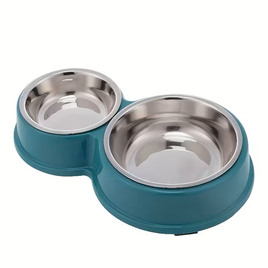 Dual Pet Bowl For Food & Water - 28cm