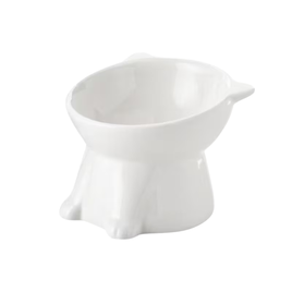 Elevated Cat Bowl - 250ml - White