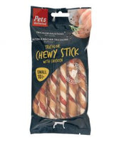 Pets Unlimited Tricolor Chewy Sticks with Chicken