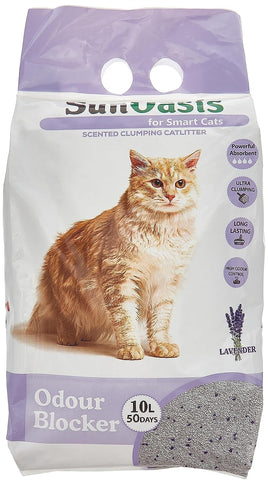 Sun Oasis Clumping Cat Litter - Lavendar Scented - 10L