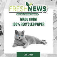 Fresh News Paper Cat Litter Fresh News Recycled Paper, Original Pellet Litter, 12lb