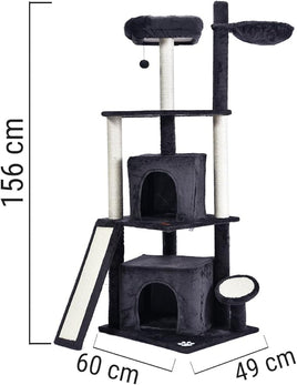 Aylam Cat Tree (Dark Grey) - 156cm High
