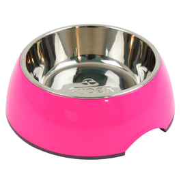 Pink Melamine Bowl with Stainless Steel Insert