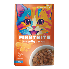 M-PETS Firstbite Chicken in Jelly Wet Food for Cats - 85g pouch