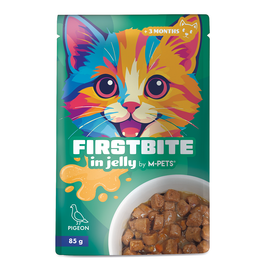 M-PETS Firstbite Pigeon in Jelly Wet Food for Cats - 85g pouch