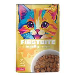 M-PETS Firstbite Rabbit in Jelly Wet Food for Cats - 85g pouch