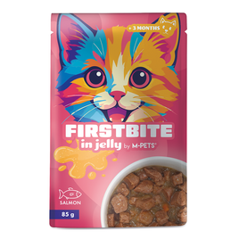 M-PETS Firstbite Salmon in Jelly Wet Food for Cats - 85g pouch