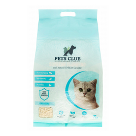 PETS CLUB SOYA BEAN CLUMPING CAT LITTER-ORIGINAL-7L (2.5Kg)