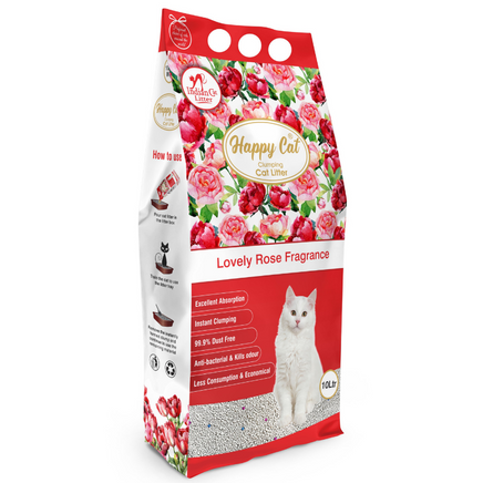 Happy Cat Bentonite Dust Free Clumping Cat Litter Lovely Rose