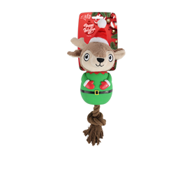 Latex Christmas Rope Buddy - Reindeer Little Helper
