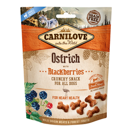 Carnilove Ostrich with Blackberries Crunchy Snack for Dogs - 200g