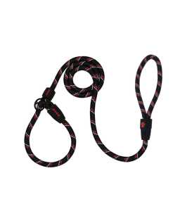 DOCO Reflective Rope - Slip On Collar Leash 5ft L Ø13mm X 150cm+30cm - Red