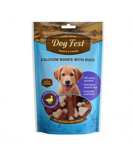 Dog Fest Dog Treats Calcium Bones with Duck
