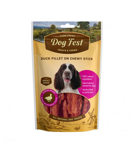 Dog Fest Dog Treats Duck Fillet on Chewy Stick
