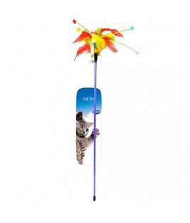 Duvo Assortment Playing Rod With Feathers - 62x3x1.5cm