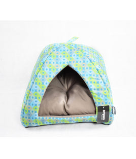 Empets Igloo House With Cushion Modern - Printed Light Green