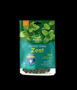 Happi Doggy Dental Chew Zest-Mint-2.5" (18 Pieces)-150g