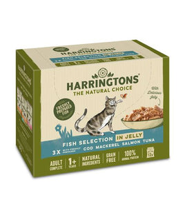 Harringtons Fish in Jelly Wet Cat Food 12x85g