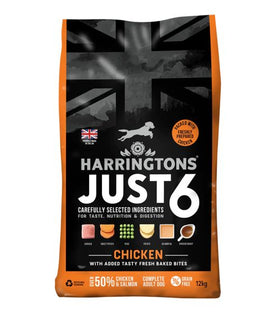 Harringtons Just 6 Chicken Grain Free Dry Dog Food - 12KG