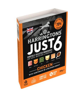 Harringtons Just 6 Chicken Grain Free Wet Dog Food - 380G