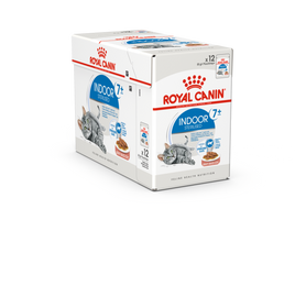 Royal Canin Wet Food - Indoor 7+ in Gravy (12 X 85G Pouches)