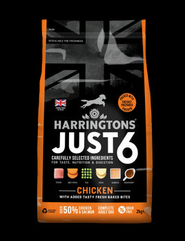 Harringtons Just 6 Chicken Grain Free Dry Dog Food - 2KG