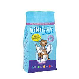Kiki Kat White Bentonite Clumping Cat litter - Lavender Scented - 5L (4.35 KG)